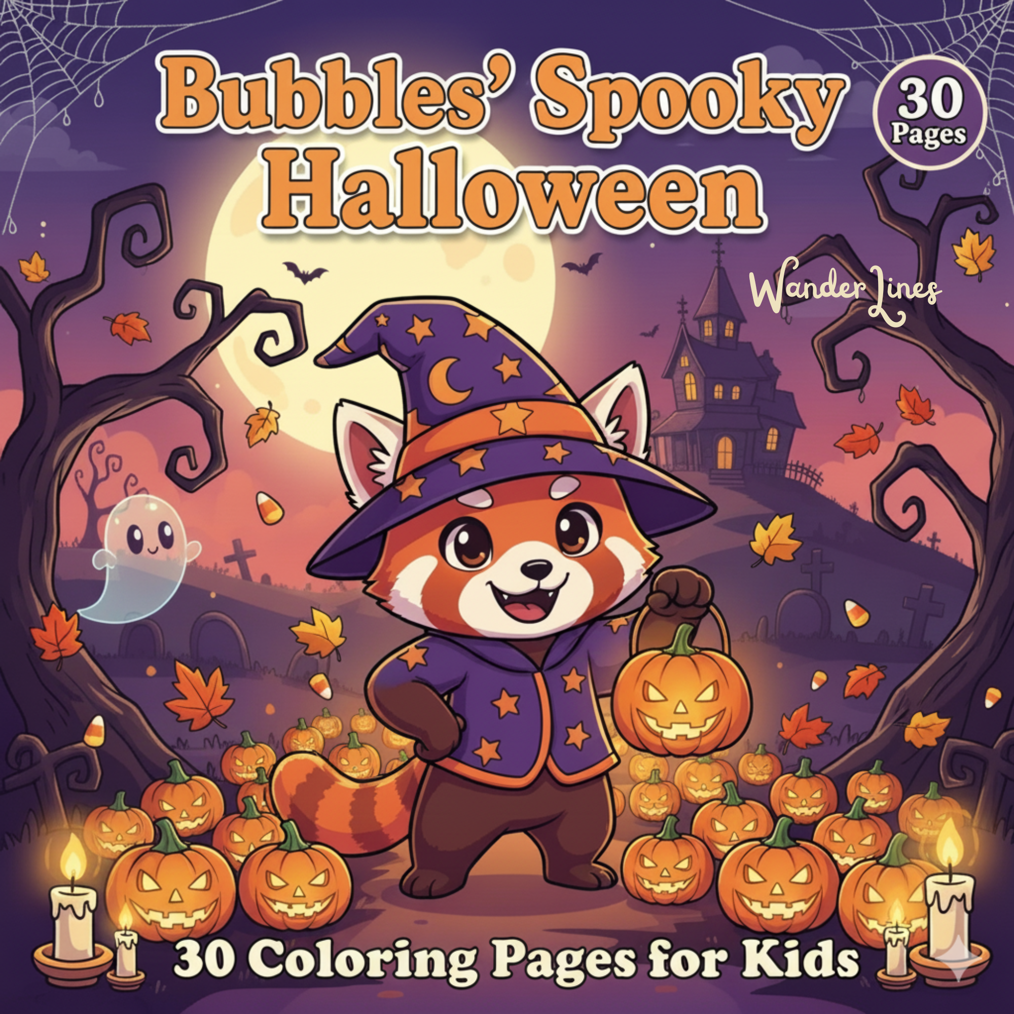 Cover of the latest Wander Lines coloring book