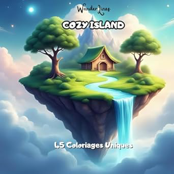 Cozy Island — 50 floating islands to color