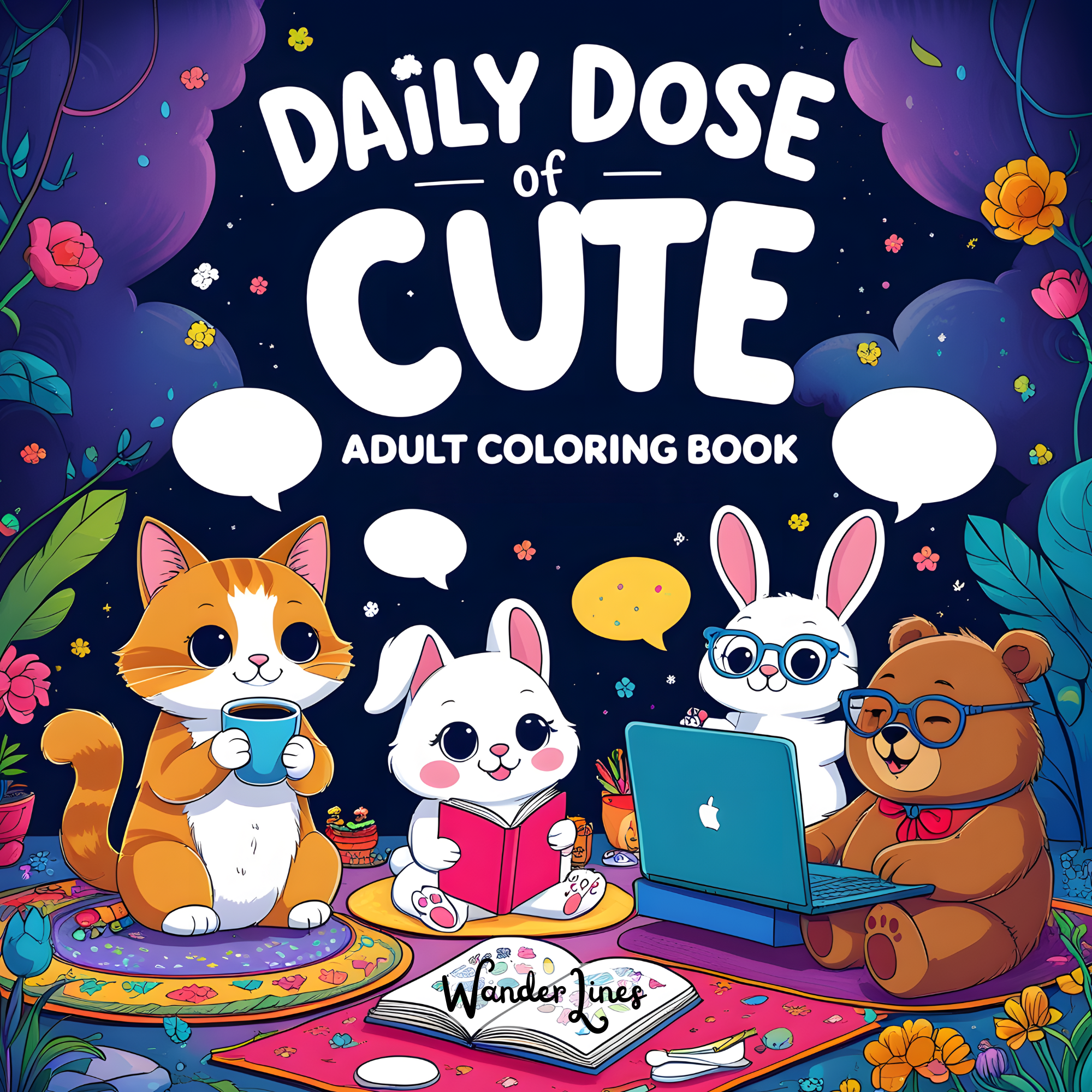 Daily Dose of Cute - Cute animals scenes with fill-in speech bubbles!